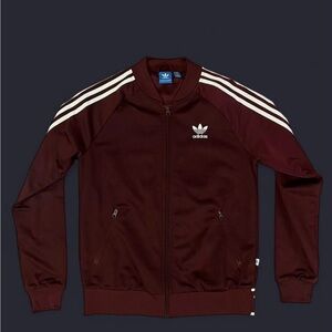 Adidas Women's Maroon Bomber Jacket